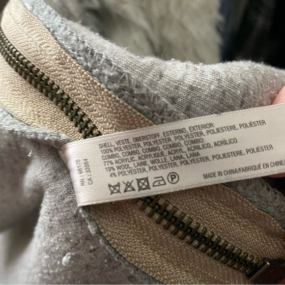 Anthropologie Sunday Monday Sherpa Moto Jacket Vest - Picture 15 of 15